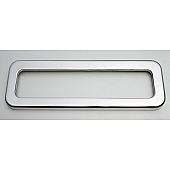 All Sales Center High Mount Stop Light Cover - Silver Polished Oval Aluminum - 32000P