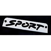 All Sales Center High Mount Stop Light Cover - Silver Polished Sport Aluminum - 32003P