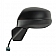 K-Source Exterior Mirror Electric OEM Black Single - 63622H