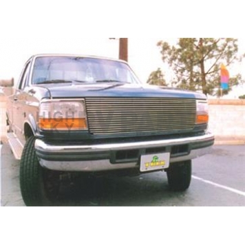 T-Rex Truck Products Grille Insert - Horizontal Bar Rectangular Polished Aluminum - 20535