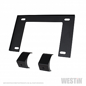 Westin Automotive License Plate Bracket - Steel Black - 58-60055