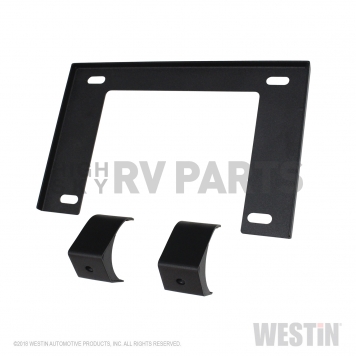Westin Automotive License Plate Bracket - Steel Black - 58-60055