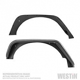 Westin Automotive Fender Flare - Black Steel Set Of 2 - 62-1065