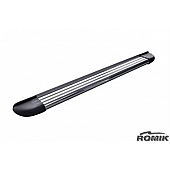 Romik USA Running Board Silver Aluminum Stationary - 20033418