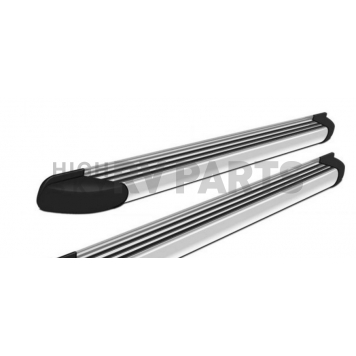Romik USA Running Board Silver Aluminum Stationary - 22353418-1