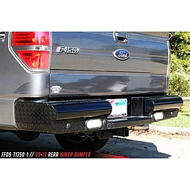 Fab Fours Bumper 1-Piece Design Steel Black - FF09T17501