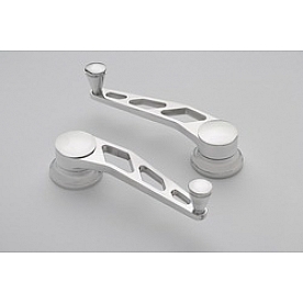 Lokar Performance Window Crank Handle - Aluminum Silver Set Of 2 - IDH2015