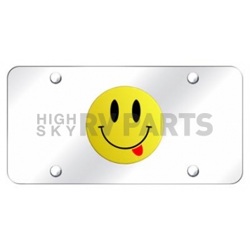 Automotive Gold License Plate - Smile Face Stainless Steel - SMITYC