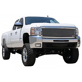 T-Rex Truck Products Grille Insert - Mesh Rectangular Black Powder Coated Stainless Steel - 54113