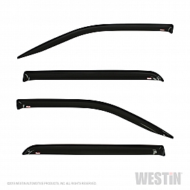 Westin Automotive Rainguard - High Gloss Smoke Acrylic Set Of 4 - 72-35432