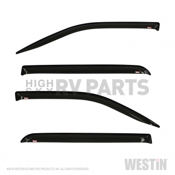 Westin Automotive Rainguard - High Gloss Smoke Acrylic Set Of 4 - 72-35432