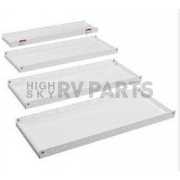 Weather Guard (Werner) Van Storage Shelf 13 Inch x 42 Inch Steel White - 9174-3-01
