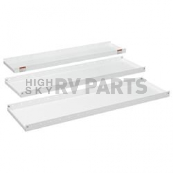 Weather Guard (Werner) Van Storage Shelf 16 Inch x 52 Inch Steel White - 9185-3-01
