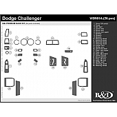 B & I Fender Dash Panel Trim WD901ASDB