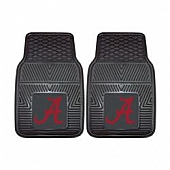 Fan Mat Floor Mat - Universal Fit Black Vinyl Set of 2 - 8761