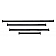 Yakima Ladder Rack Side Rail Black Set of 2 - 8001153