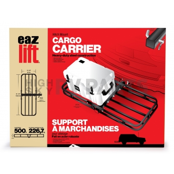 Eaz Lift Trailer Hitch Cargo Carrier - Basket 500 Pound Capacity - 48475-3