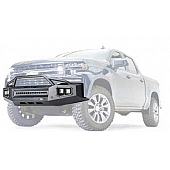 Warn Bumper Ascent XP 1-Piece Design Steel Black - 107276