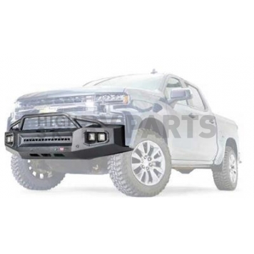 Warn Bumper Ascent XP 1-Piece Design Steel Black - 107276