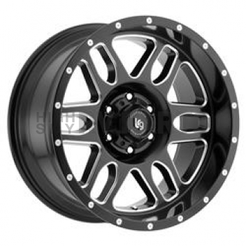 LRG Wheels Squadron 116 - 20 x 10 Black With Natural Accents - 621073912N