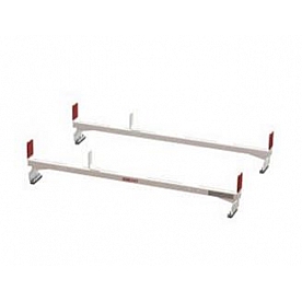 Weather Guard Roof Rack 60 Inch Width Square White Aluminum Set of 2 Bars - 218303