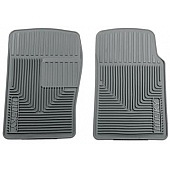 Husky Liner Floor Mat - Direct-Fit Gray TPE - Thermoplastic Elastomer Set of 2 - 51092