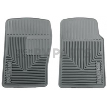 Husky Liner Floor Mat - Direct-Fit Gray TPE - Thermoplastic Elastomer Set of 2 - 51092