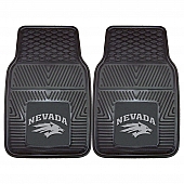 Fan Mat Floor Mat - Universal Fit Black Vinyl Set of 2 - 12439