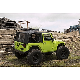 Warrior Products Roof Basket - Roof Rack Kit Steel Black 400 Pound Capacity - 887