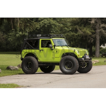 Warrior Products Roof Basket - Roof Rack Kit Steel Black 400 Pound Capacity - 887-1