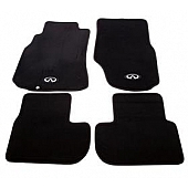 NRG Innovations Floor Mat - Direct-Fit Black Carpet/ Rubber Set of 4 - FMR600
