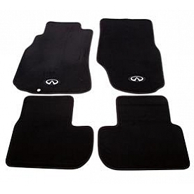 NRG Innovations Floor Mat - Direct-Fit Black Carpet/ Rubber Set of 4 - FMR600