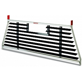 Weather Guard (Werner) Headache Rack Louvered Aluminum Black Powder Coated - 1905-0-02