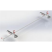 Weather Guard Ladder Rack 100 Pound Capacity 19 Inch Height Aluminum - 2275-3-01