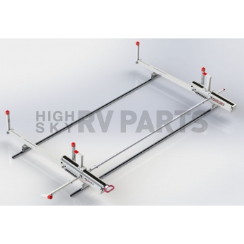 Weather Guard Ladder Rack 100 Pound Capacity 19 Inch Height Aluminum - 2291-3-01-1