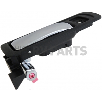 Help! By Dorman Interior Door Handle - Plastic Black Housing With Silver Lever Single - 81744-2