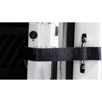 Kentrol Door Check Strap - Black Stainless Steel - 50724-5