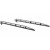 KargoMaster Ladder Rack Side Rail Steel Black - 79000