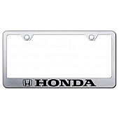 Automotive Gold License Plate Frame - Silver Stainless Steel - LFHONES
