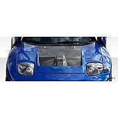 Extreme Dimensions Hood - Primered Fiberglass Black - 104735