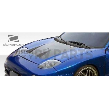 Extreme Dimensions Hood - Primered Fiberglass Black - 104735-3