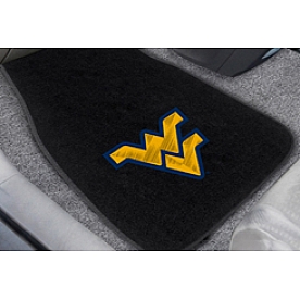 Fan Mat Floor Mat - Universal Fit Black Carpet Set of 2 - 10303