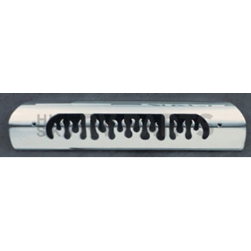 All Sales Center High Mount Stop Light Cover - Silver Polished Flames Aluminum - 42015P