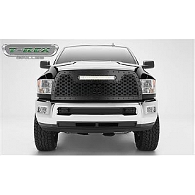 T-Rex Truck Products Grille Insert - Honeycomb Trapezoid Black Powder Coated Steel - 7314521BR