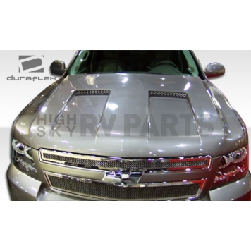 Extreme Dimensions Hood - Primered Fiberglass Black - 103381