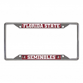 Fan Mat License Plate Frame - University Of Florida State Logo Metal - 14859