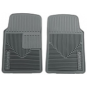 Husky Liner Floor Mat - Direct-Fit Gray TPE - Thermoplastic Elastomer Set of 2 - 51062