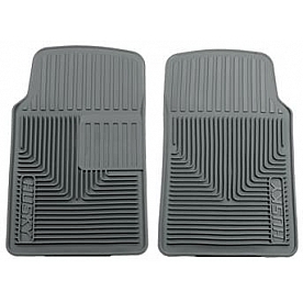 Husky Liner Floor Mat - Direct-Fit Gray TPE - Thermoplastic Elastomer Set of 2 - 51062