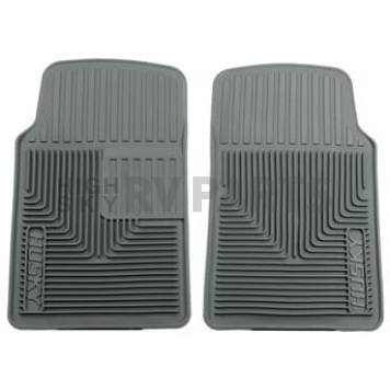 Husky Liner Floor Mat - Direct-Fit Gray TPE - Thermoplastic Elastomer Set of 2 - 51062