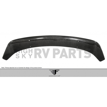 Extreme Dimensions Spoiler - 3 Piece Gloss UV Coated Carbon Fiber Black - 108393-2